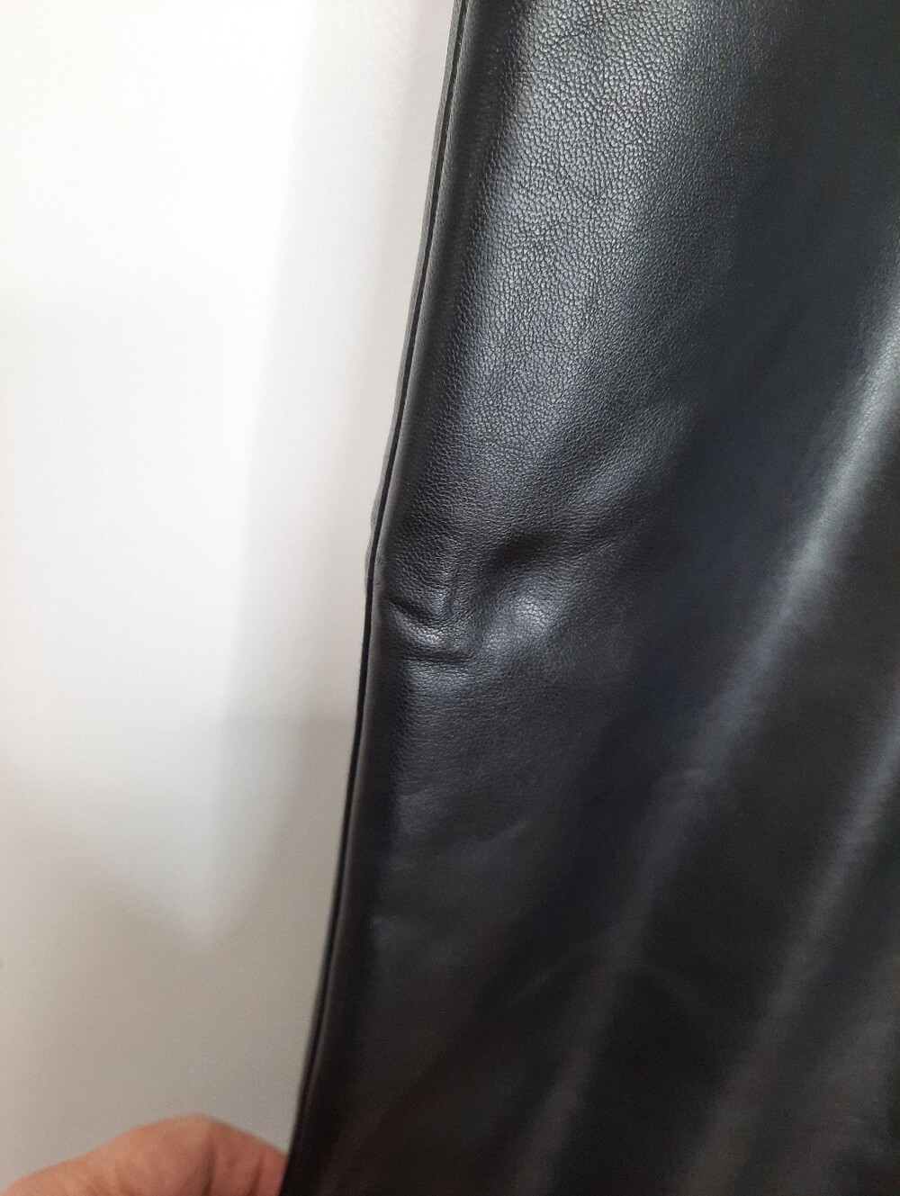Abercrombie & Fitch The 90s Relaxed Vegan Leather Pants Ultra High Rise Size 31 - Picture 12 of 14